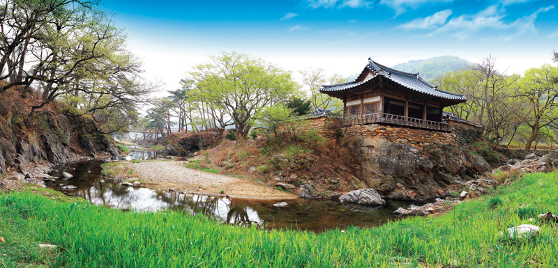 초간정(草澗亭)의 모습