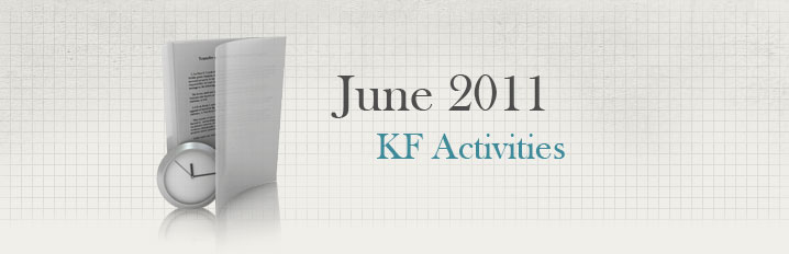 June 2011 KF 사업계획